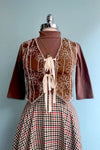 Mocha Denise 3/4 Sleeve Top by Heart of Haute