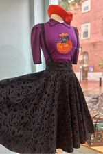 Cecelia Halloween High Waisted Suspender Skirt by Banned