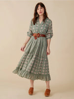 Britta Aegean Teal Floral Dress by Mata Traders
