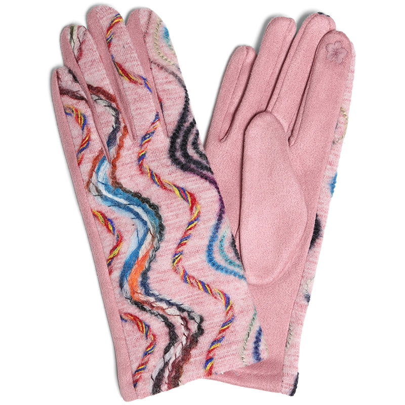 Wavy Swirled Gloves in Multiple Colors