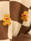 Checkered Gingerbread Sweater
