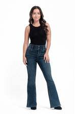 Petite 29" Shapewear Flare Leg Jeans by 1822 Denim