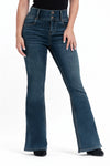 Petite 29" Shapewear Flare Leg Jeans by 1822 Denim