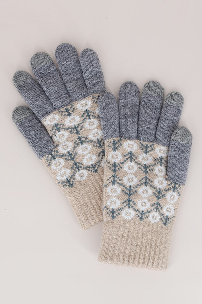 Flower Pattern Gloves in Multiple Colors!