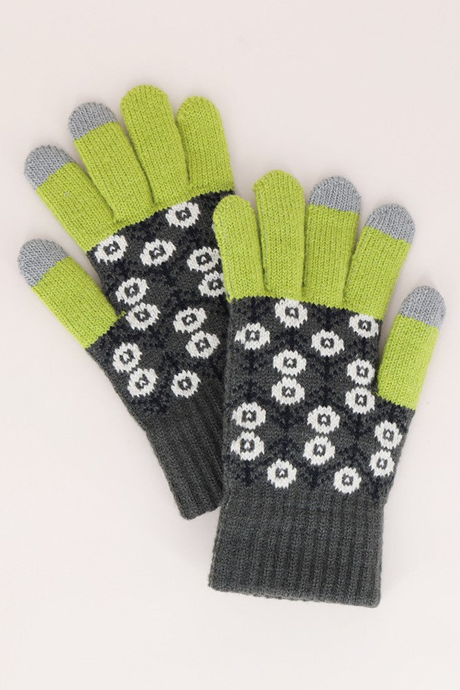 Flower Pattern Gloves in Multiple Colors!