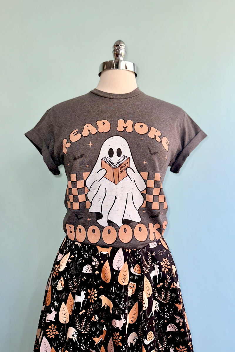 Read More Boooooks Ghost T-Shirt in Grey