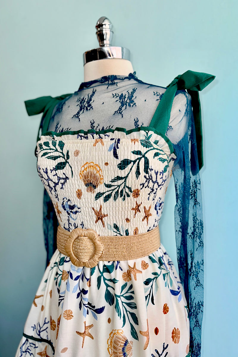 modern renewal eco tie buster midi dress Gathered With Ties Midi Dress  Scotch & Soda