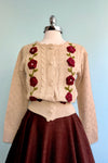 Burgundy Herringbone Sophie Skirt by Timeless London