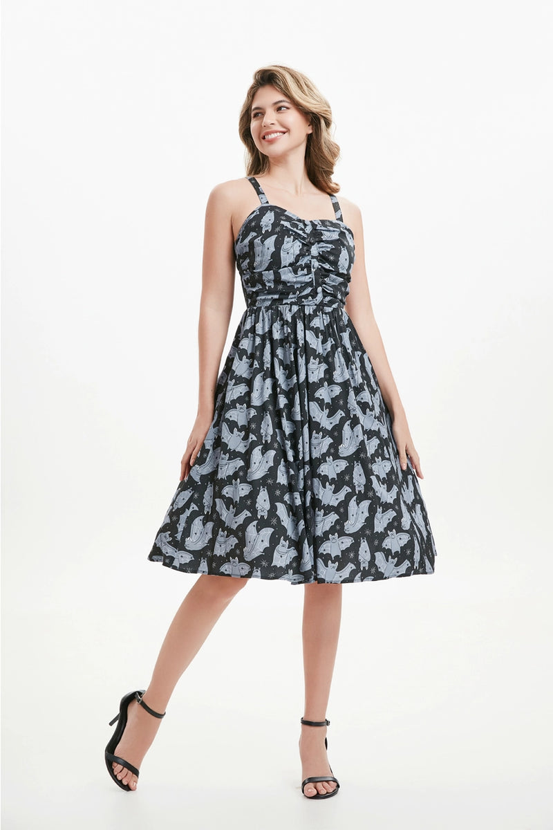 Moonlit Bats Eden Dress by Miss Lulo