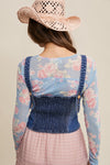 Denim Button Front Tank Vest