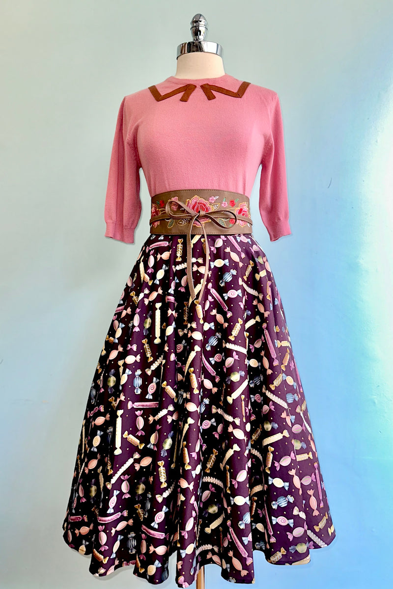 Purple Candy Circle Skirt by Banned