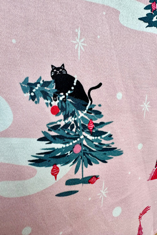 Puuurfect Christmas Bella Shirt Dress in Pink by Banned