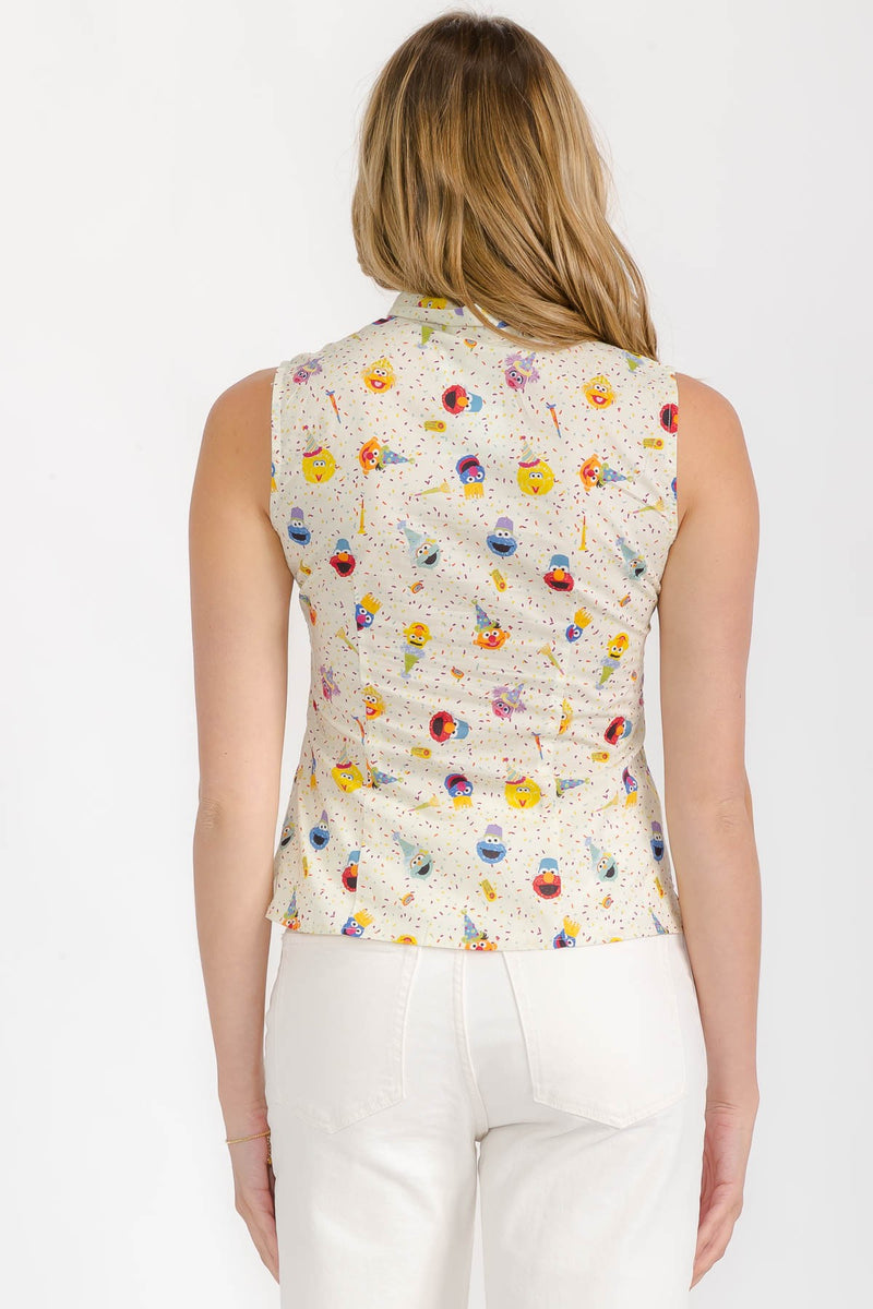 Sesame Street Sleeveless Bow Top by Tulip B.
