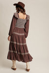 Brown Western Inspired Maxi Dress