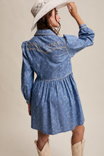 Western Denim Mini Dress