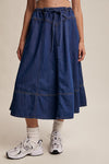 Denim Midi Skirt