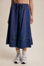 Denim Midi Skirt
