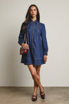 Western Denim Loose Mini Dress