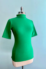 Kelly Green Denise Elbow Length Top by Heart of Haute