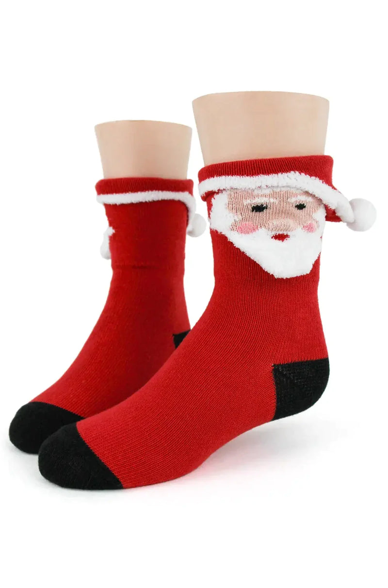 Kid's 3D Santa Socks by Foot Traffic