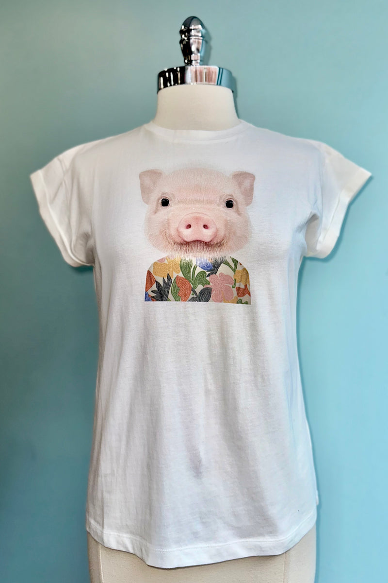 Cute Piggy T-Shirt Top by Compania Fantastica