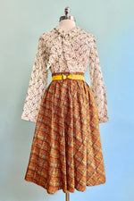 Squirrel and Acorns Button Down Cropped Top by Banned