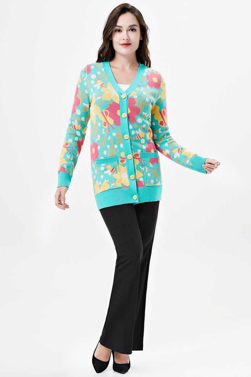 Insects and Florals Fiona Cardigan by Miss Lulo