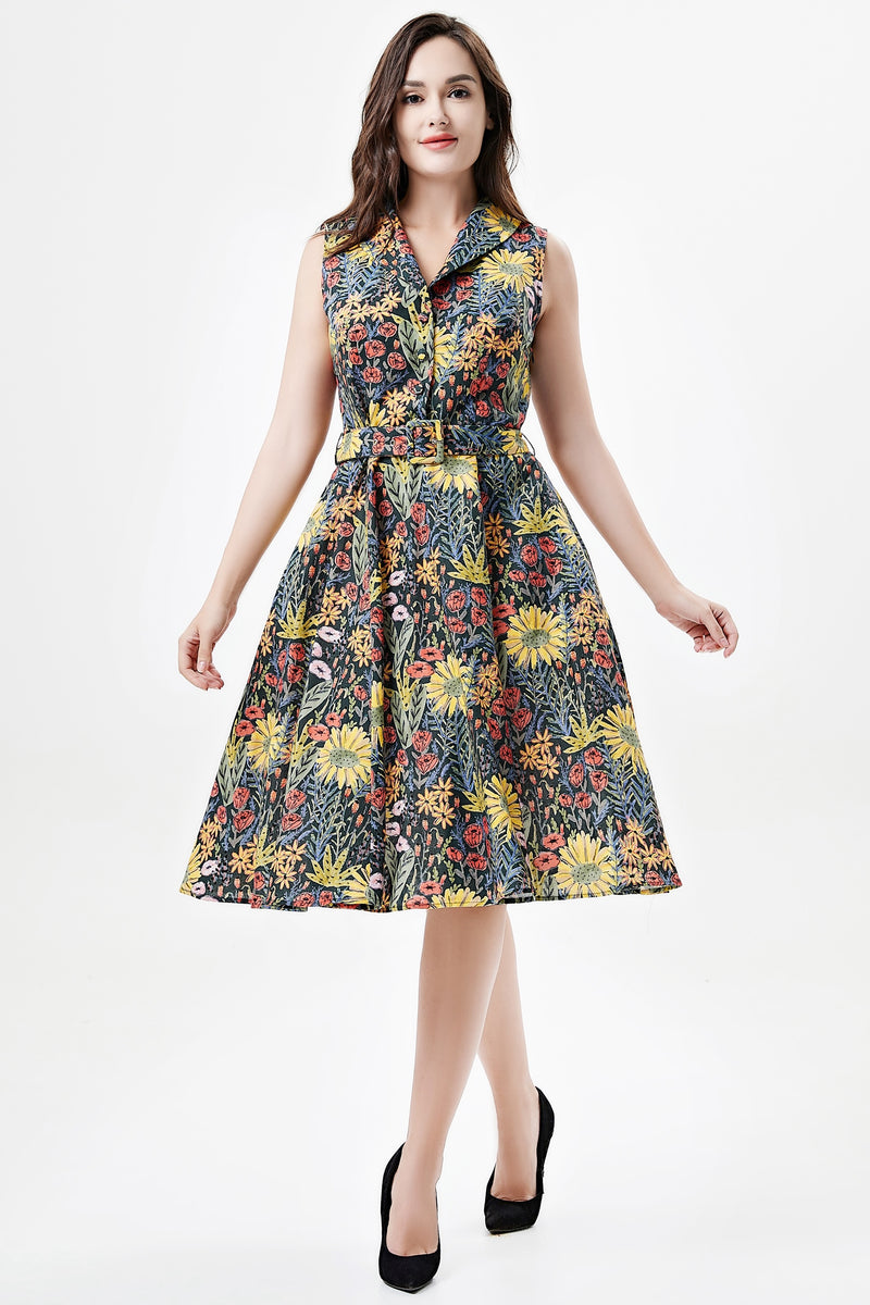 Meadows Print Jani Dress by Miss Lulo