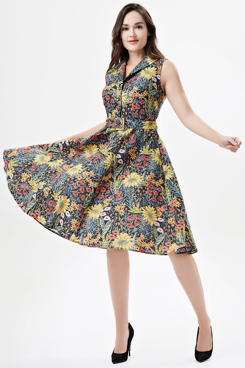 Meadows Print Jani Dress by Miss Lulo