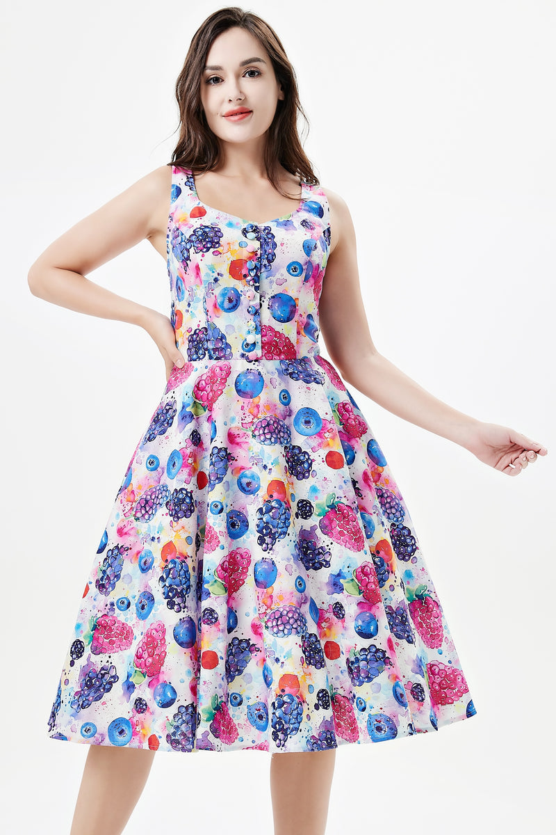 Watercolor Berries Heidi Dress by Miss Lulo