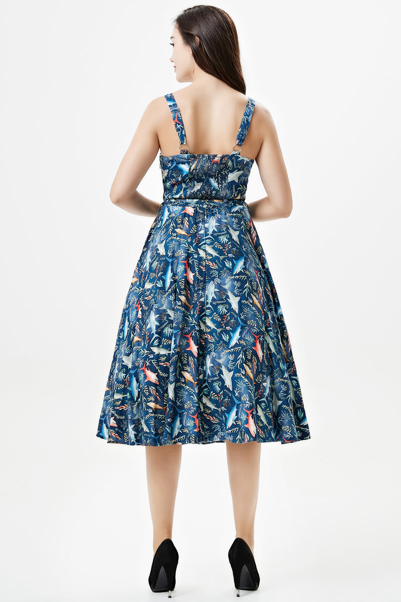 Shark Lori Dress in Navy by Miss Lulo