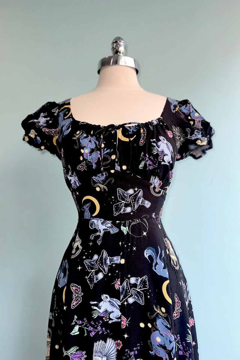 Moonlit Midi Dress by Hell Bunny