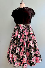 Pink Blooms Swing Skirt by Banned