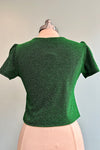Emerald Lurex Loco-Motion Top by Hell Bunny