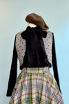 Black Long Sleeve Tie Neck Jersey Top by Compania Fantastica