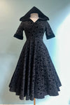Black Tara Halloween Night Hooded Dress by Banned