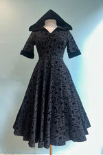 Black Tara Halloween Night Hooded Dress by Banned