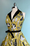Chartreuse Occult Betty Lou Dress by Heart of Haute