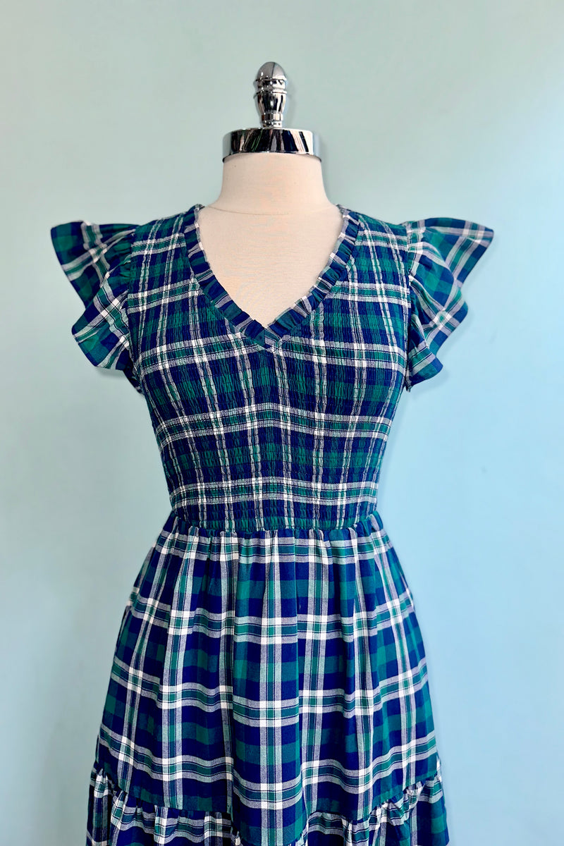 blue long sparkly dress Mizzen + Main Leeward No Tuck LS Dress Shirt main image 0