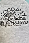 Ouija Possums T-shirt in Grey by Sesame the Opossum