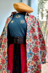 Tapestry Floral Button Front Jacket