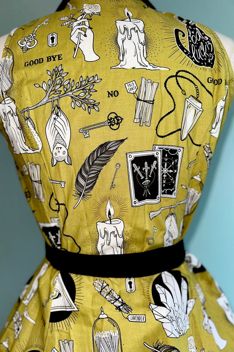 Chartreuse Occult Betty Lou Dress by Heart of Haute