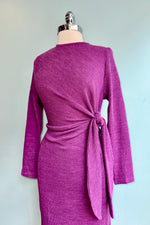 Magenta Tie Side Knit Dress by Compania Fantastica