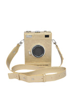 Vintage Camera Cross-Body Bag in Gold