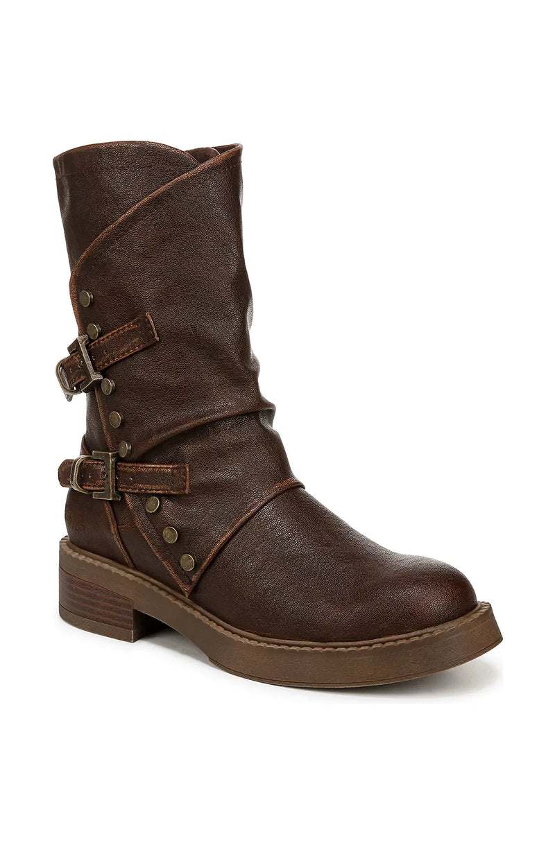 Venice Mid Calf Boots in Brown by Blowfish