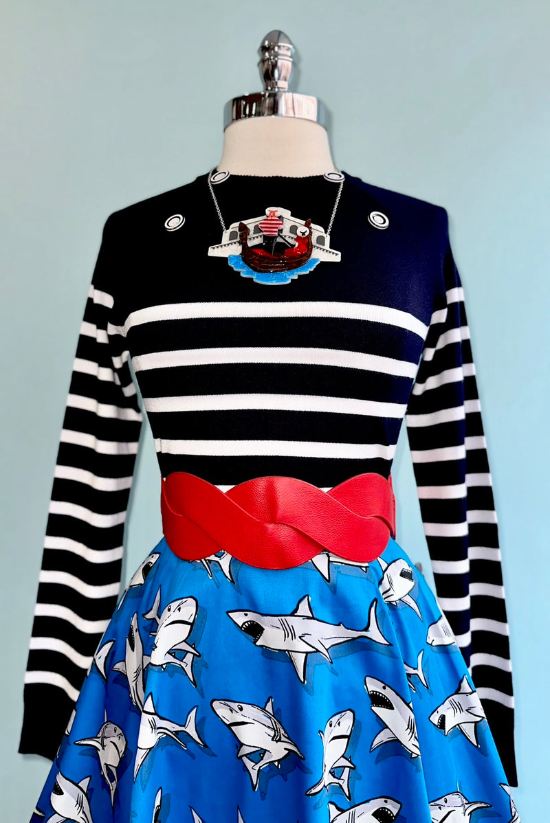 Sharks Full Skirt by Eva Rose