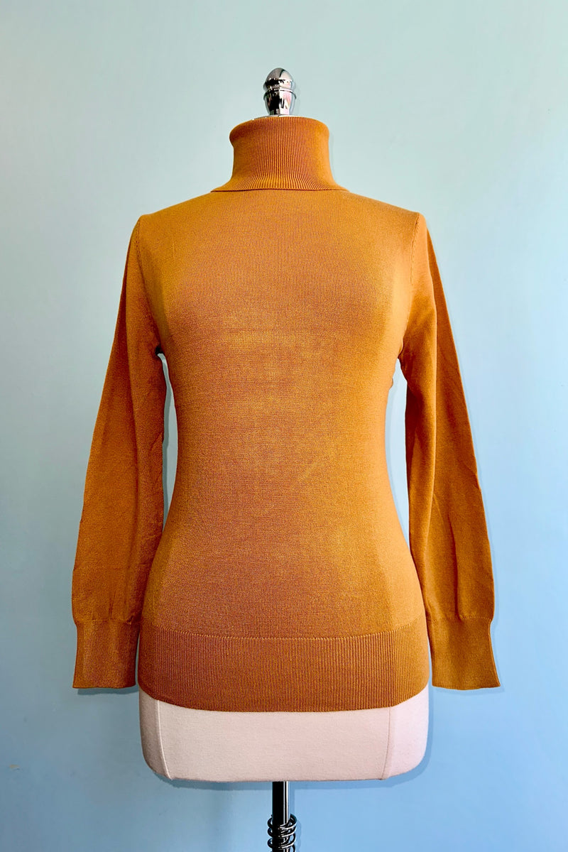 Mustard Long Sleeve Turtleneck Sweater