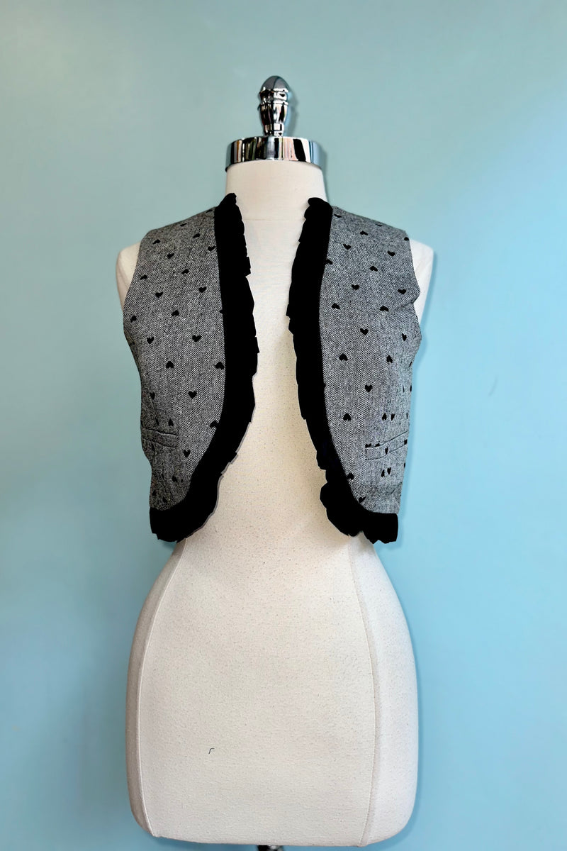 Grey Heart Vest by Compania Fantastica