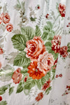 Rust and Olive Floral Bryson Midi Dress by Timeless London