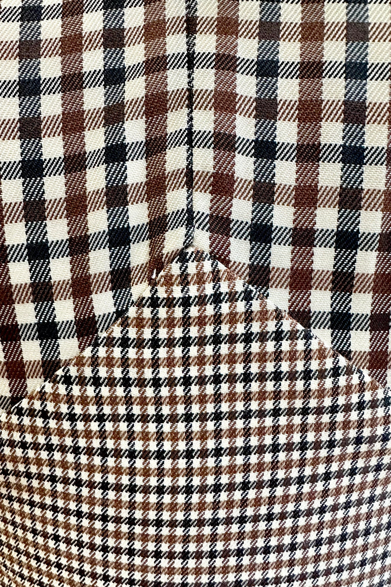 Black and Brown Plaid Wilma Dress by Banned